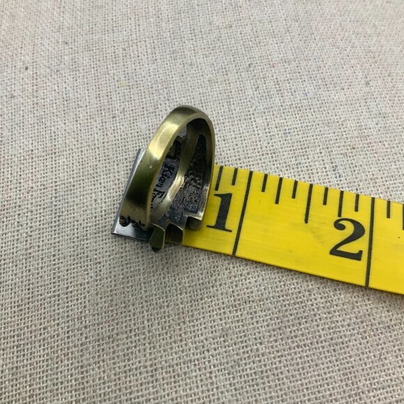 Lia Sophia - Kiam Family Sophia Gold Tone Swirls Ring 9 1/2 - Picture 5 of 6